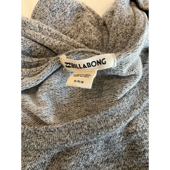 Billabong Crewneck Tie front Gray Sweater Size Medium - Picture 5 of 5